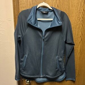 The North Face Women's Long Sleeve Zip-Up Top - Dark Blue
